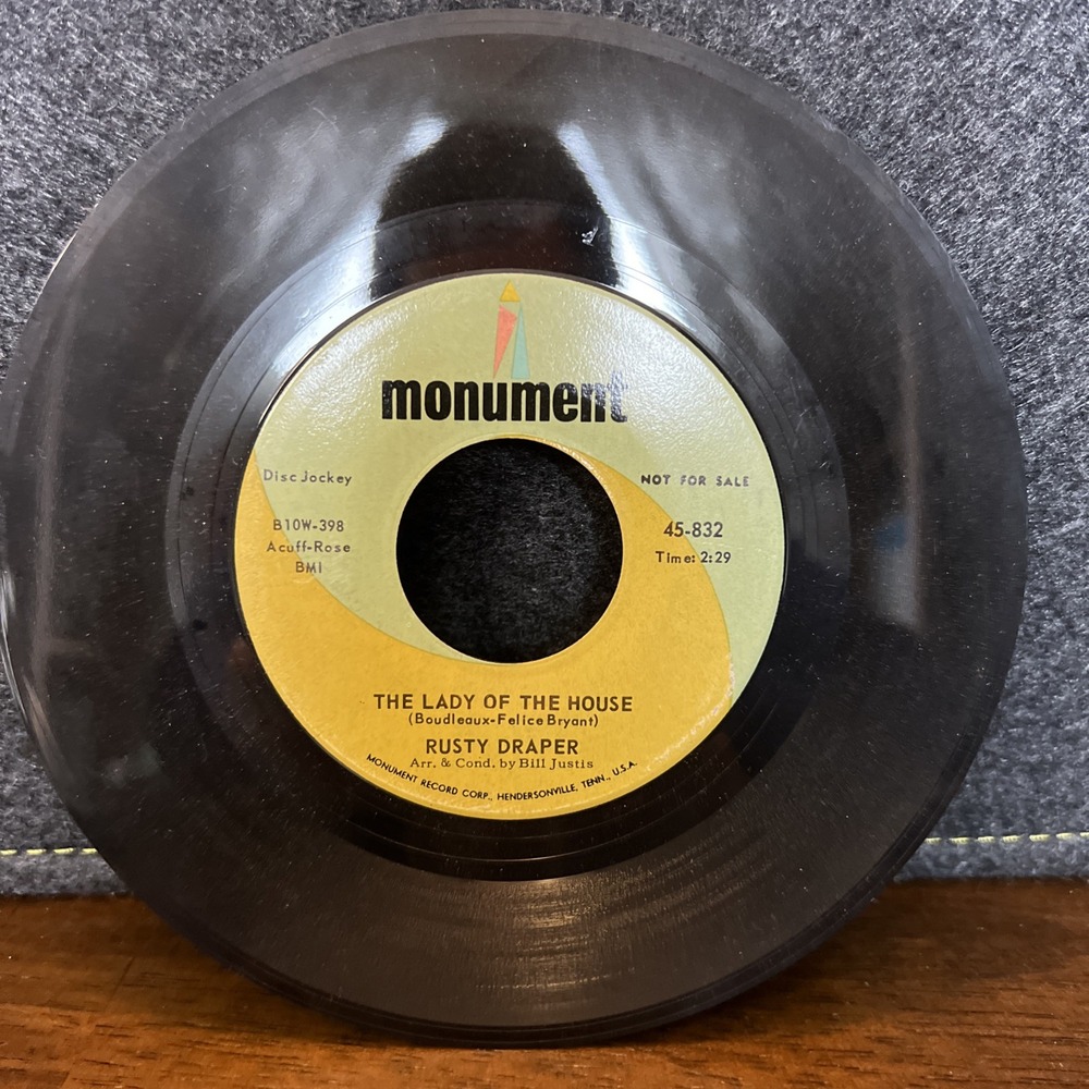 Rusty Draper‎ - The Lady Of The House / It Should Be Easier Now, 45 RPM EX (V3)